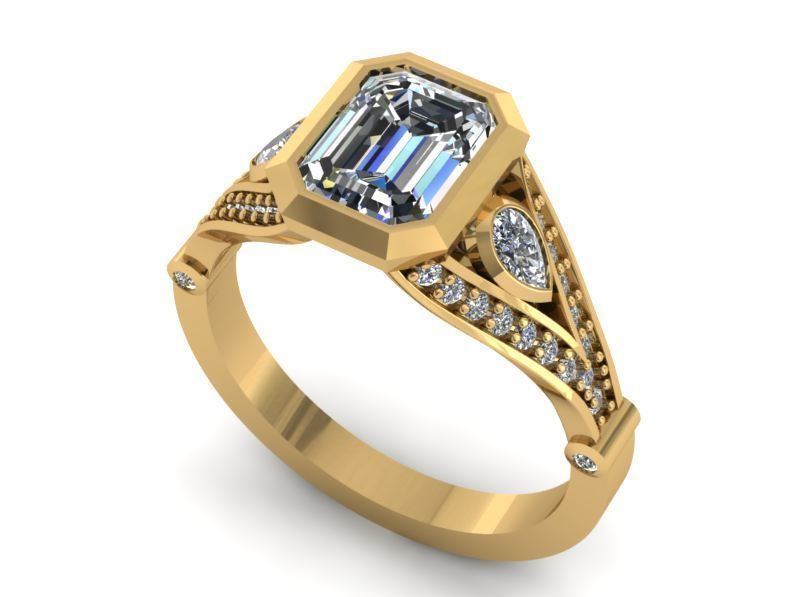 BULK-3DM-With Gems-RING 15 Files-3 3D print model_15