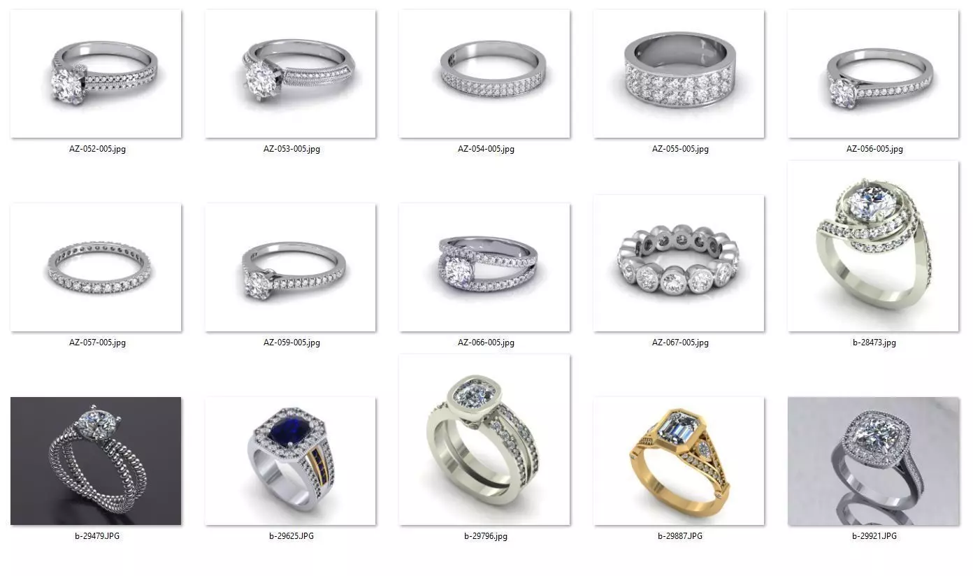 BULK-3DM-With Gems-RING 15 Files-3 3D print model_0