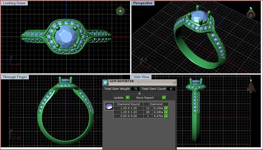 BULK-3DM-With Gems-RING 15 Files-10 3D print model_5