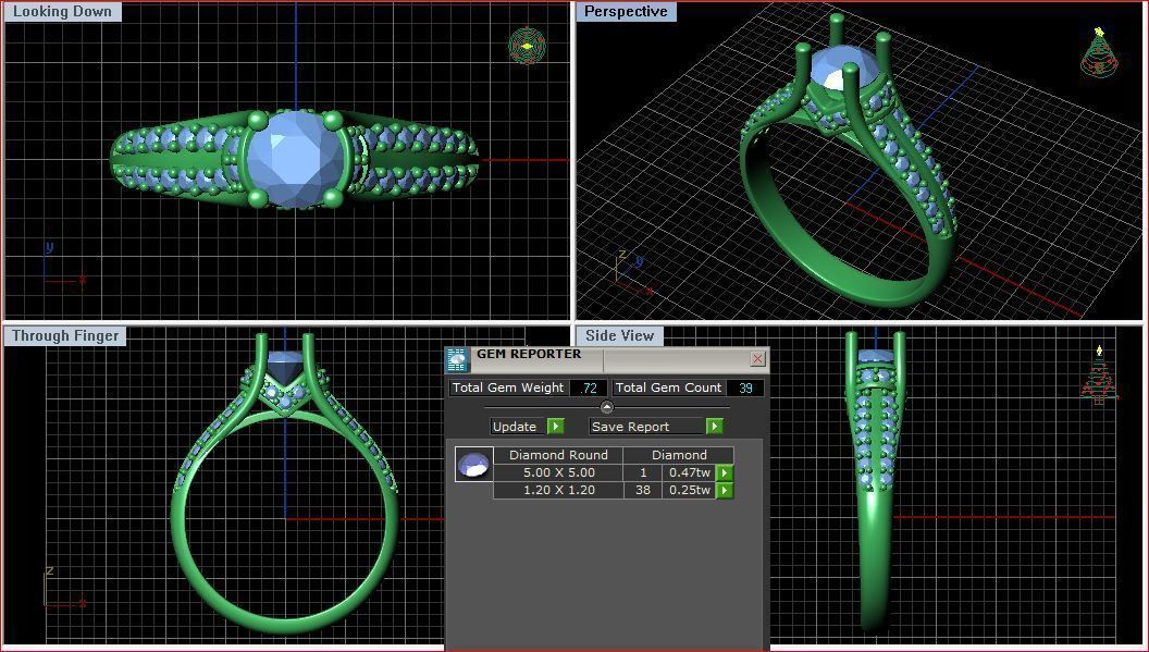 BULK-3DM-With Gems-RING 15 Files-9 3D print model_3