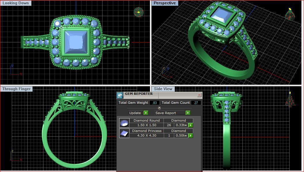 BULK-3DM-With Gems-RING 15 Files-9 3D print model_5