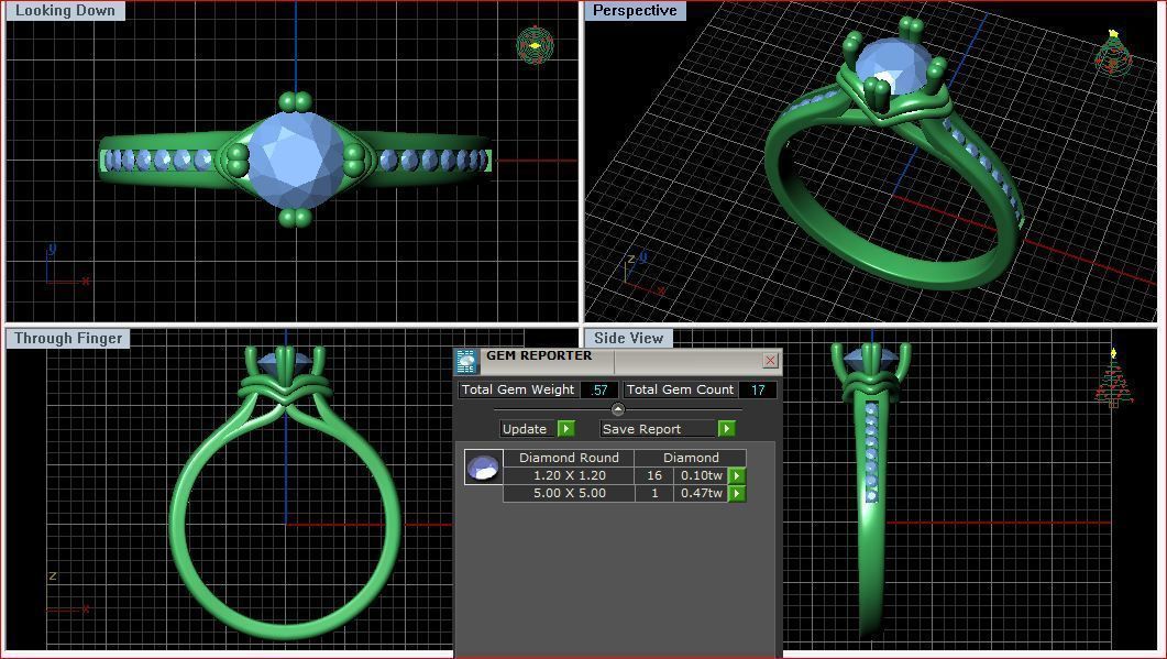 BULK-3DM-With Gems-RING 15 Files-9 3D print model_2