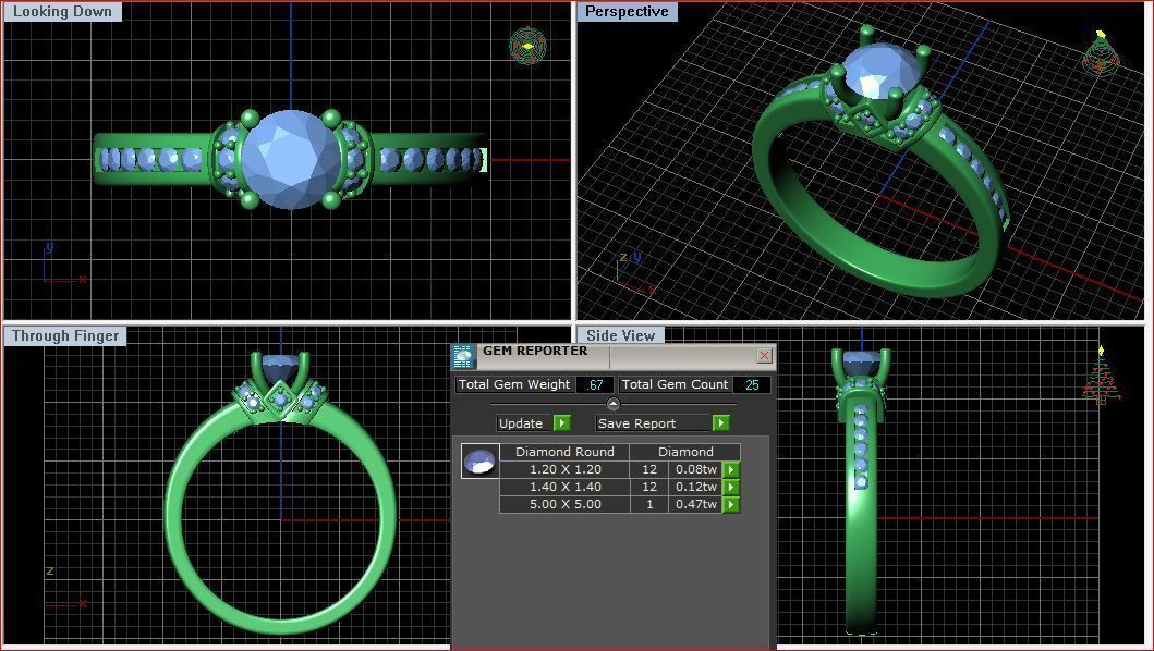 BULK-3DM-With Gems-RING 15 Files-9 3D print model_6