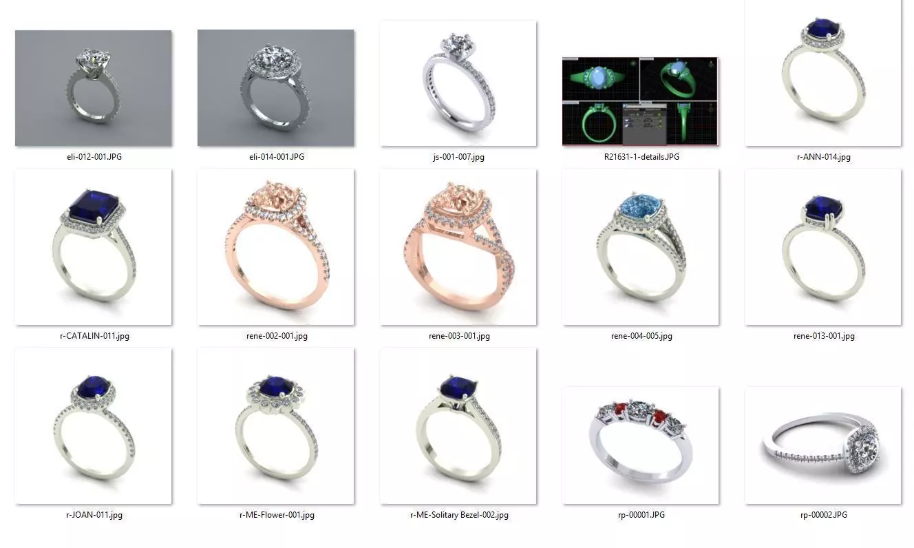 BULK-3DM-With Gems-RING 15 Files-2 3D print model_0