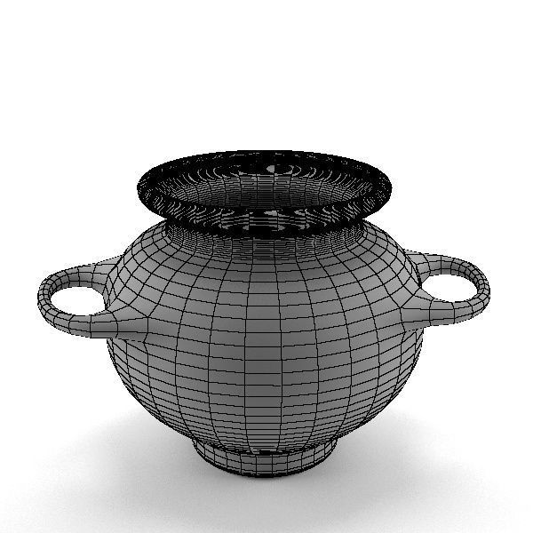 Old Clay Pot 3D model_8