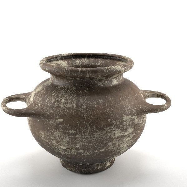 Old Clay Pot 3D model_1