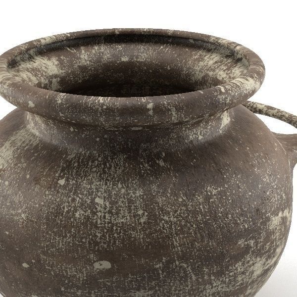 Old Clay Pot 3D model_3