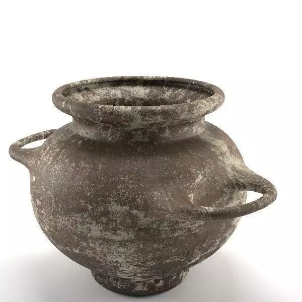 Old Clay Pot 3D model_0