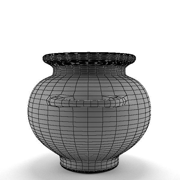 Old Clay Pot 3D model_11