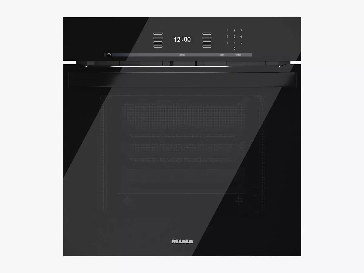 Convection Oven Miele H 6560 6660 6680 BP B AM Black 3D model
