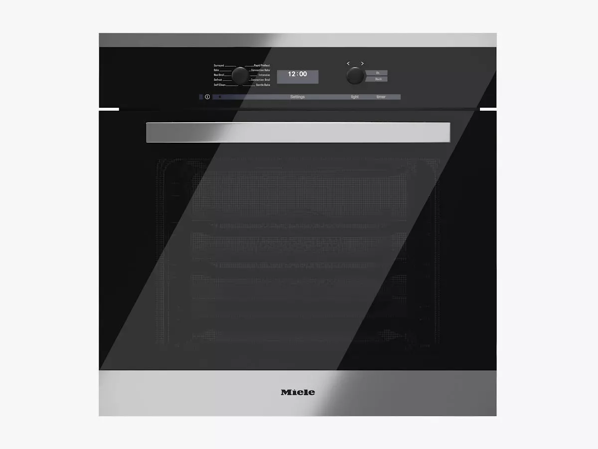 Convection Oven Miele H 6280 6281 BP Steel 3D model