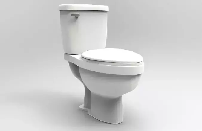 Toilet Low-poly 3D model