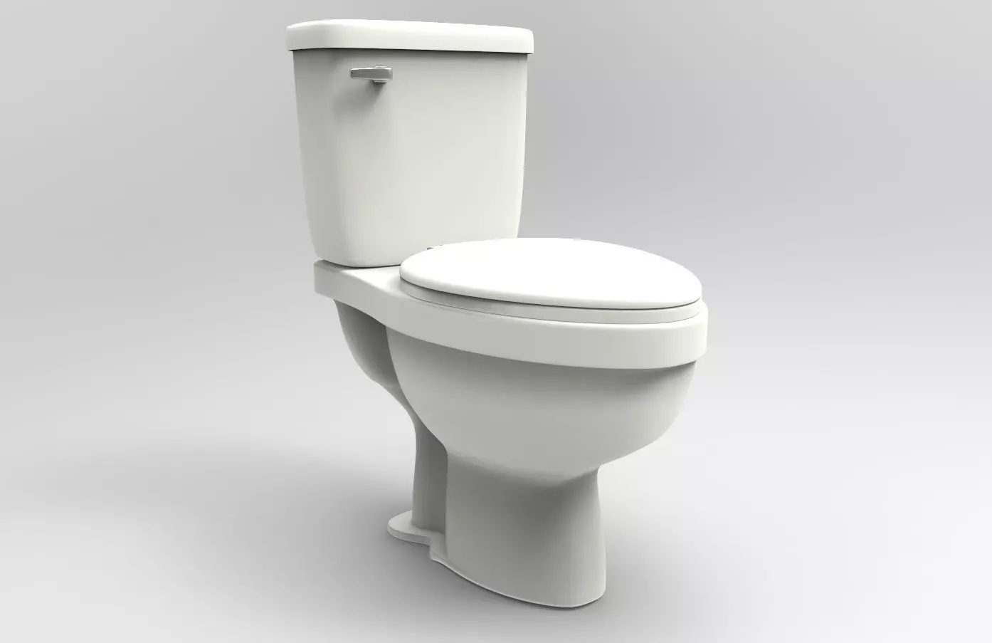 Toilet Low-poly 3D model_0