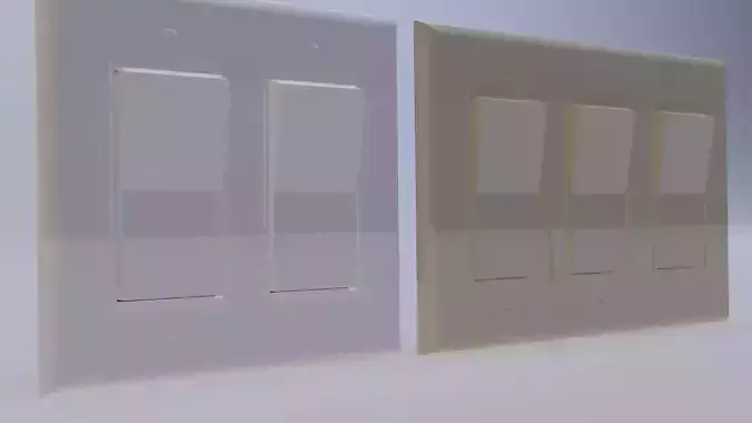 Rocker Style 2 gang and 3 gang Switches