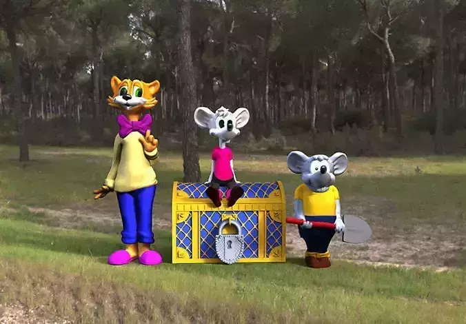 Adventures of Leopold the cat 3D print model
