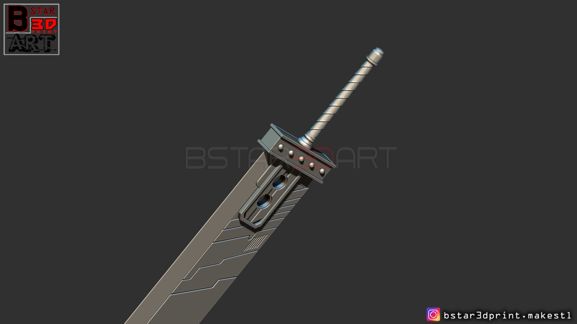 Buster Sword Cloud - Final Fantasy VII Remake 3D print model_6