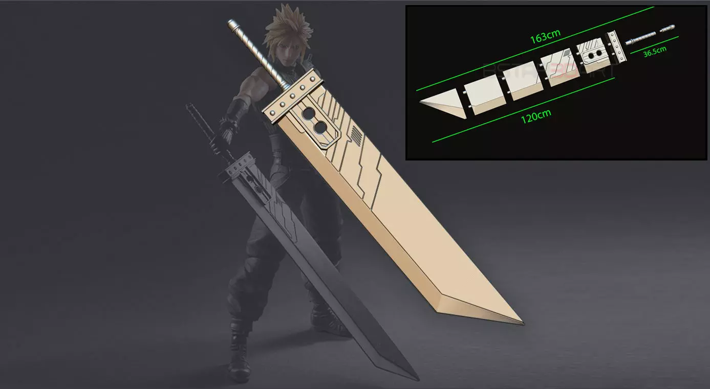 Buster Sword Cloud - Final Fantasy VII Remake 3D print model_0