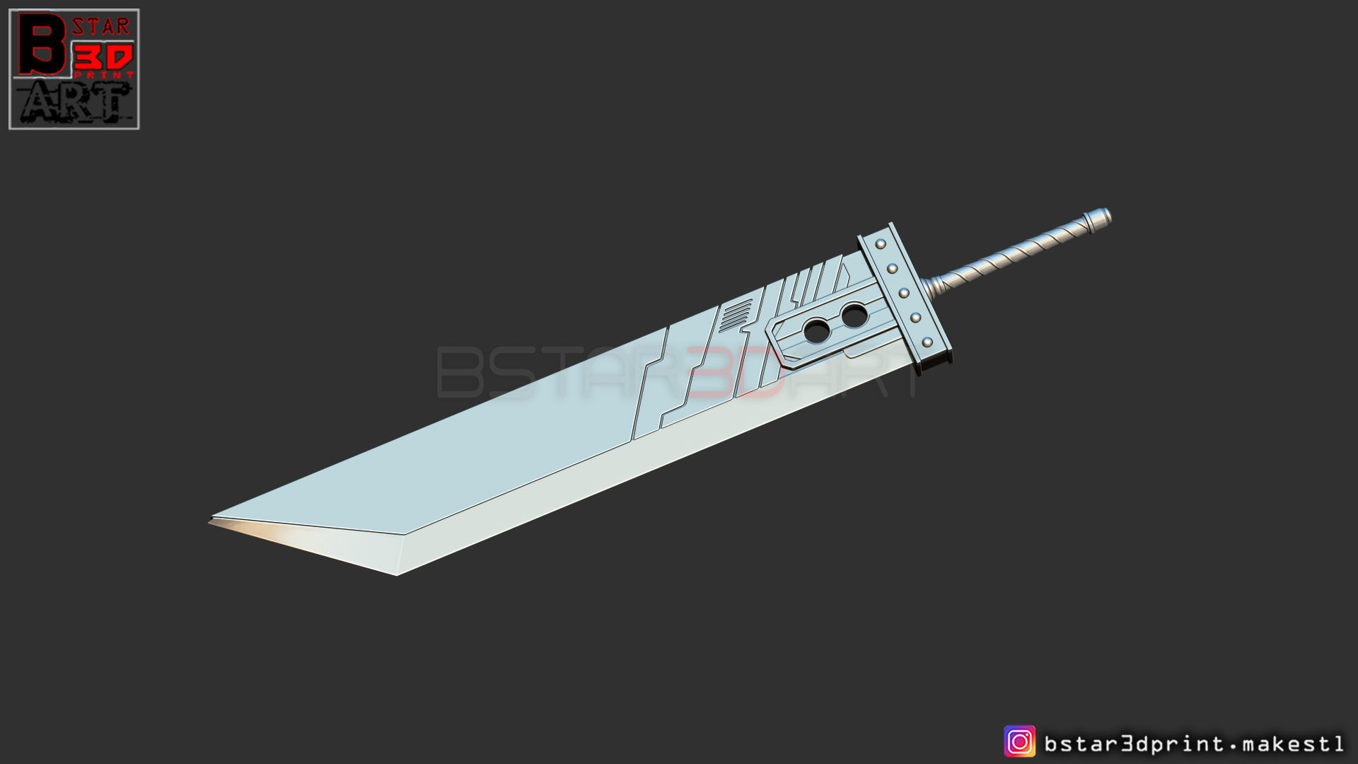 Buster Sword Cloud - Final Fantasy VII Remake 3D print model_3