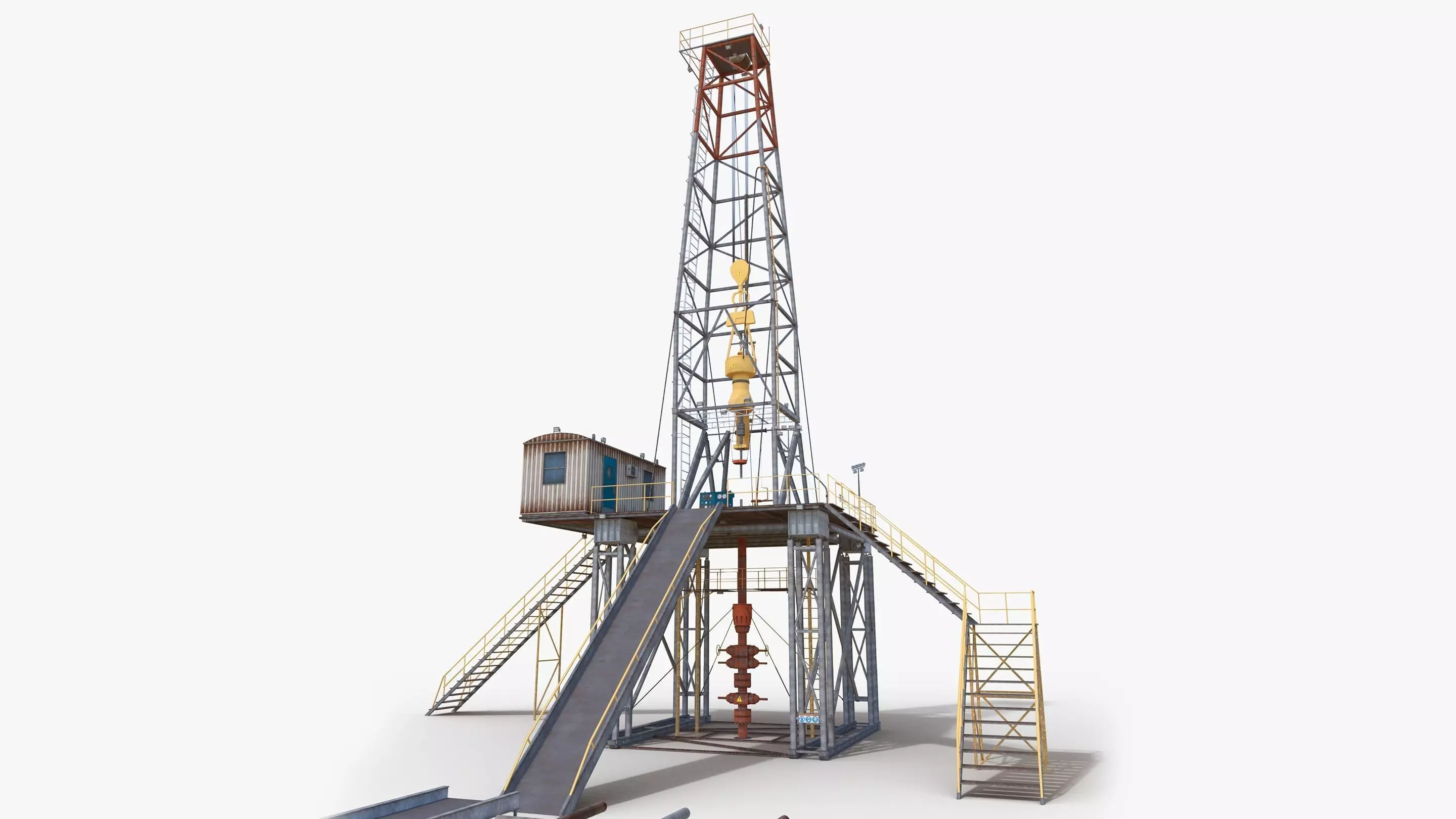 Land Rig  Low-poly 3D model_0