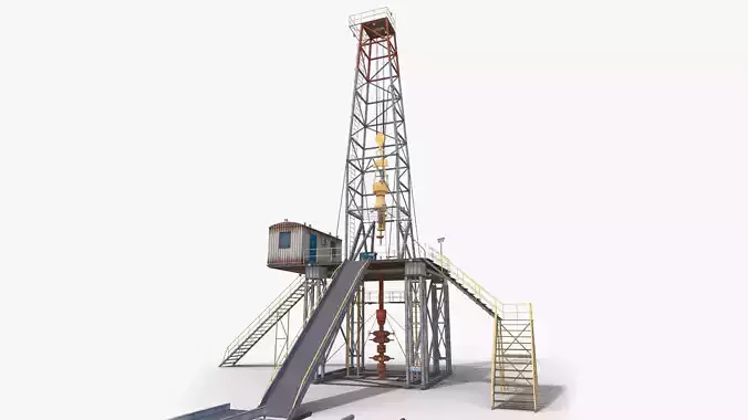 Land Rig  Low-poly 3D model