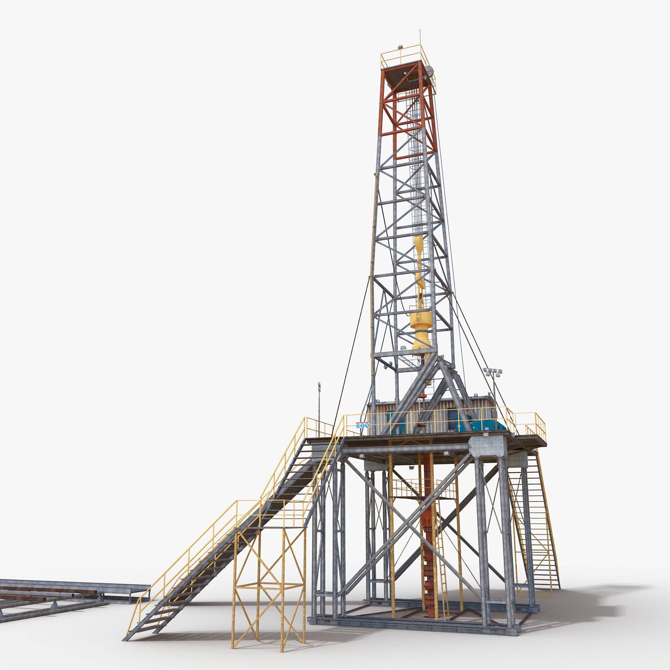Land Rig  Low-poly 3D model_5