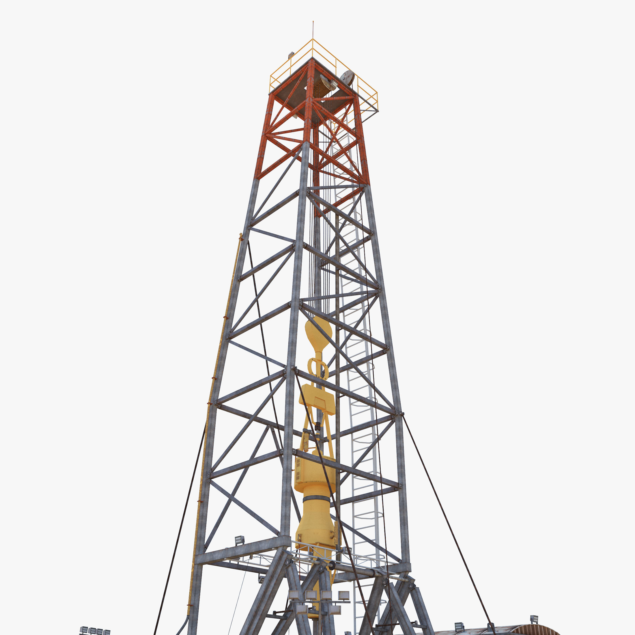 Land Rig  Low-poly 3D model_19