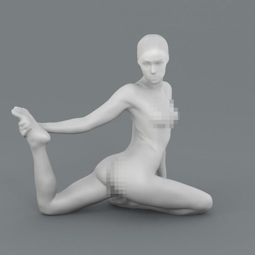 Yoga pose - Pigeon 3D print model