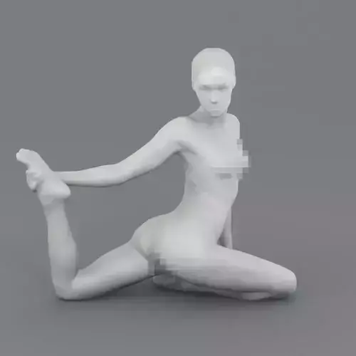 Yoga pose - Pigeon 3D print model