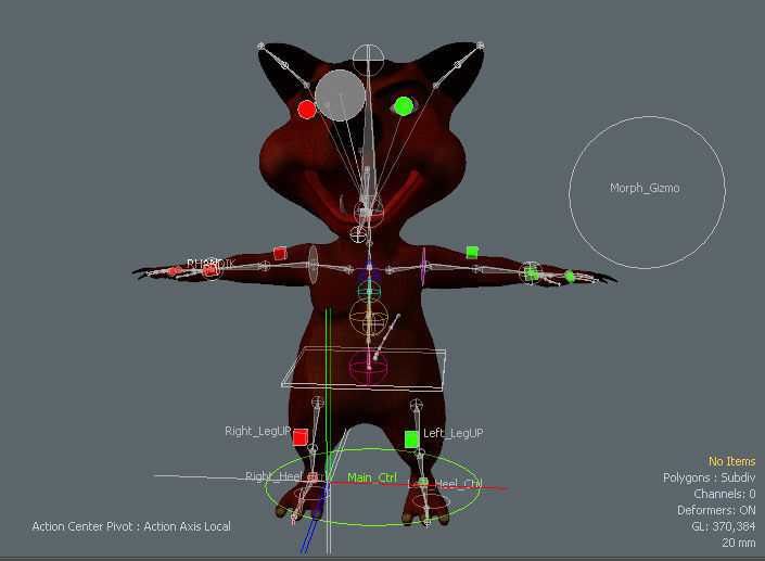 Cartoon-Cat cartoon bear Low-poly 3D model_3