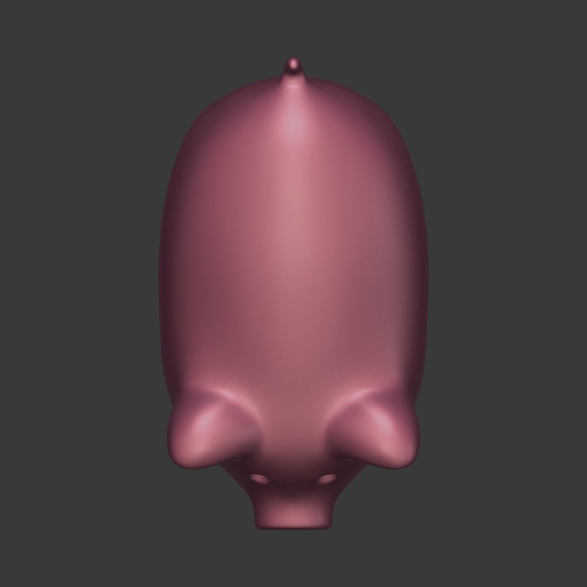 Cartoon Pig Low-poly 3D model_17