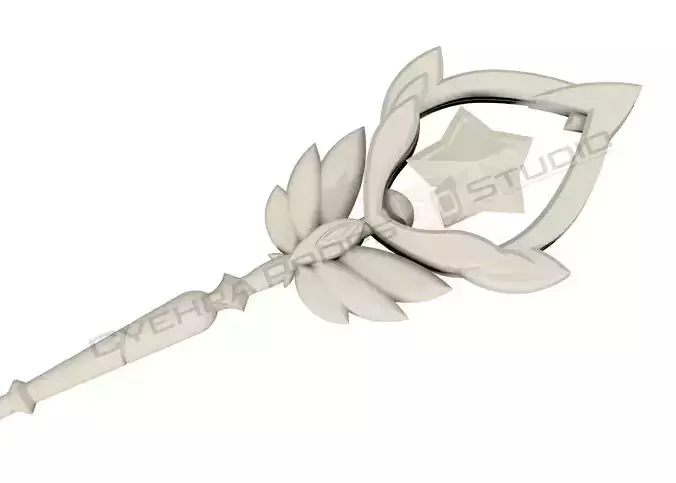 Star Guardian Janna Staff 3D File Cosplay Prop