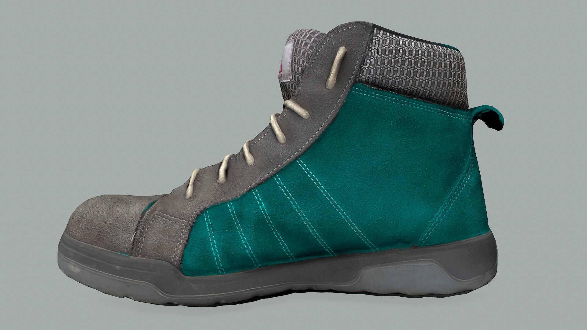 Boot 3D model lowpoly pair of work boots Low-poly 3D model_5