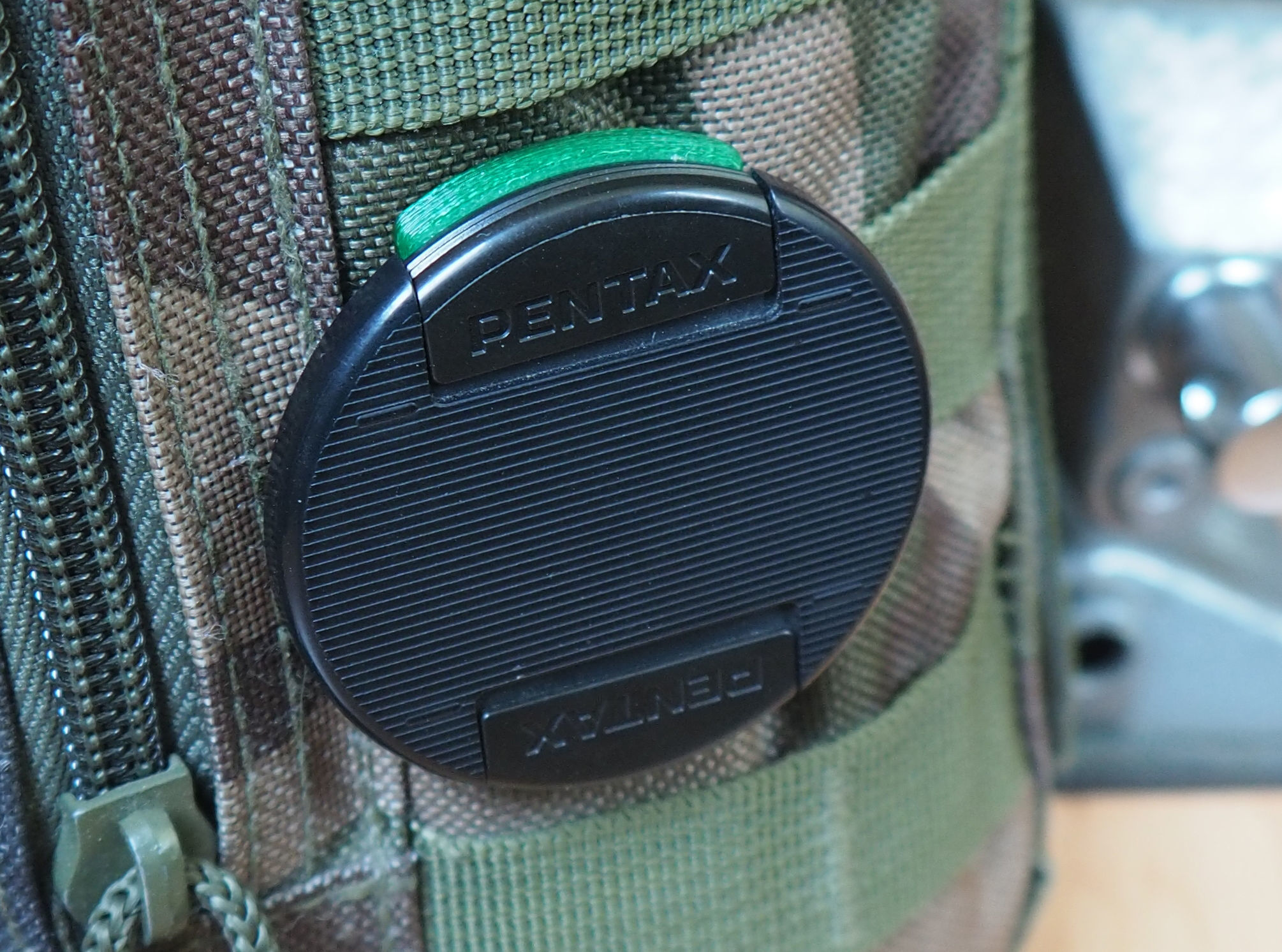 MOLLE lens cap holder 49mm 3D print model_5