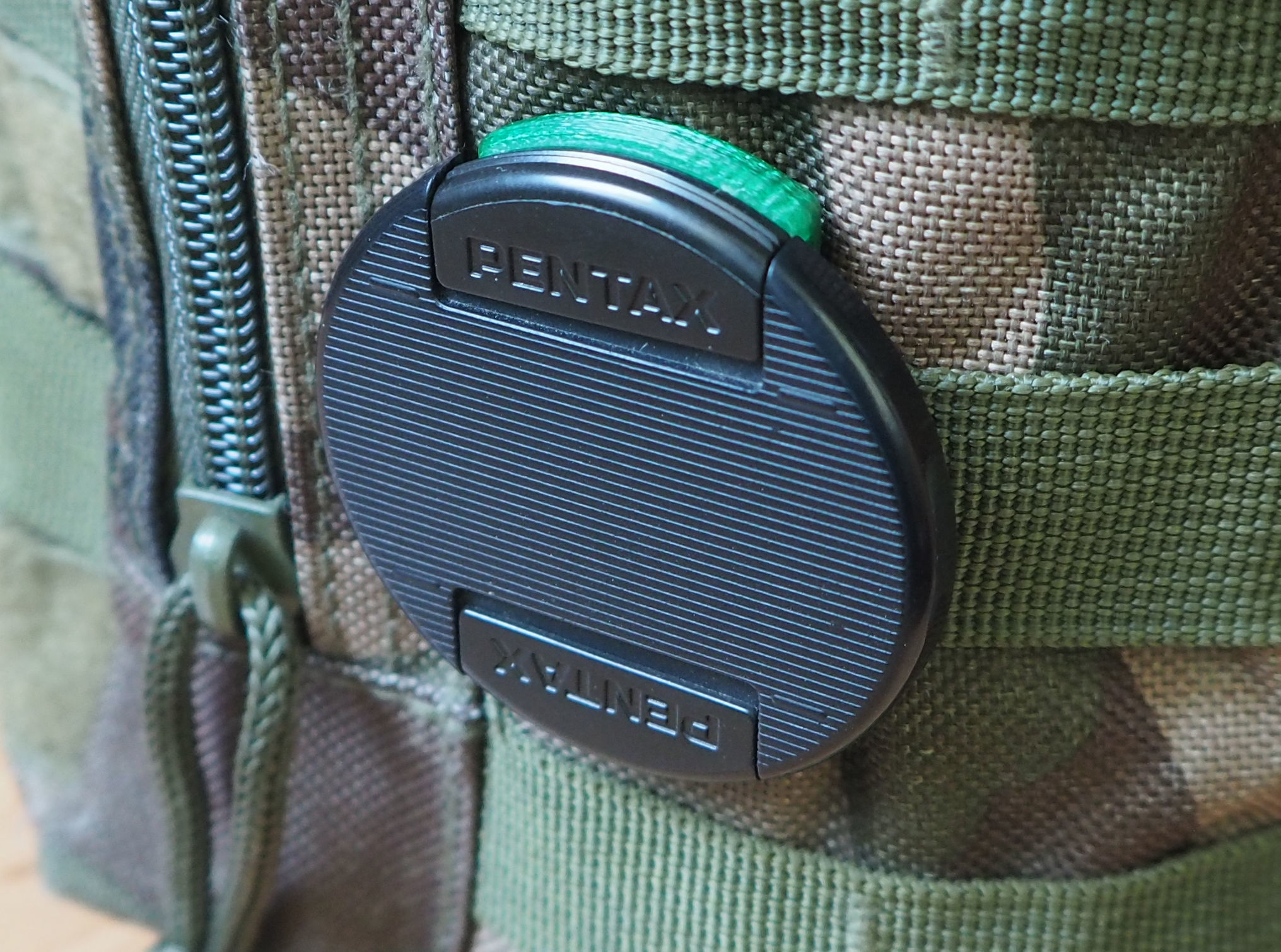 MOLLE lens cap holder 49mm 3D print model_1