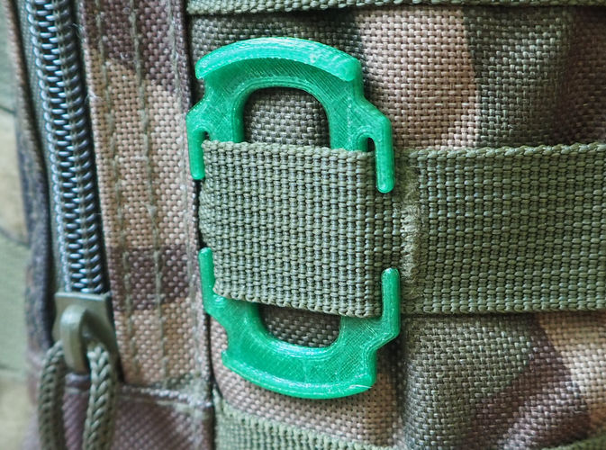 MOLLE lens cap holder 49mm 3D print model