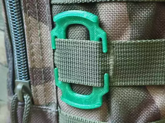 MOLLE lens cap holder 49mm 3D print model