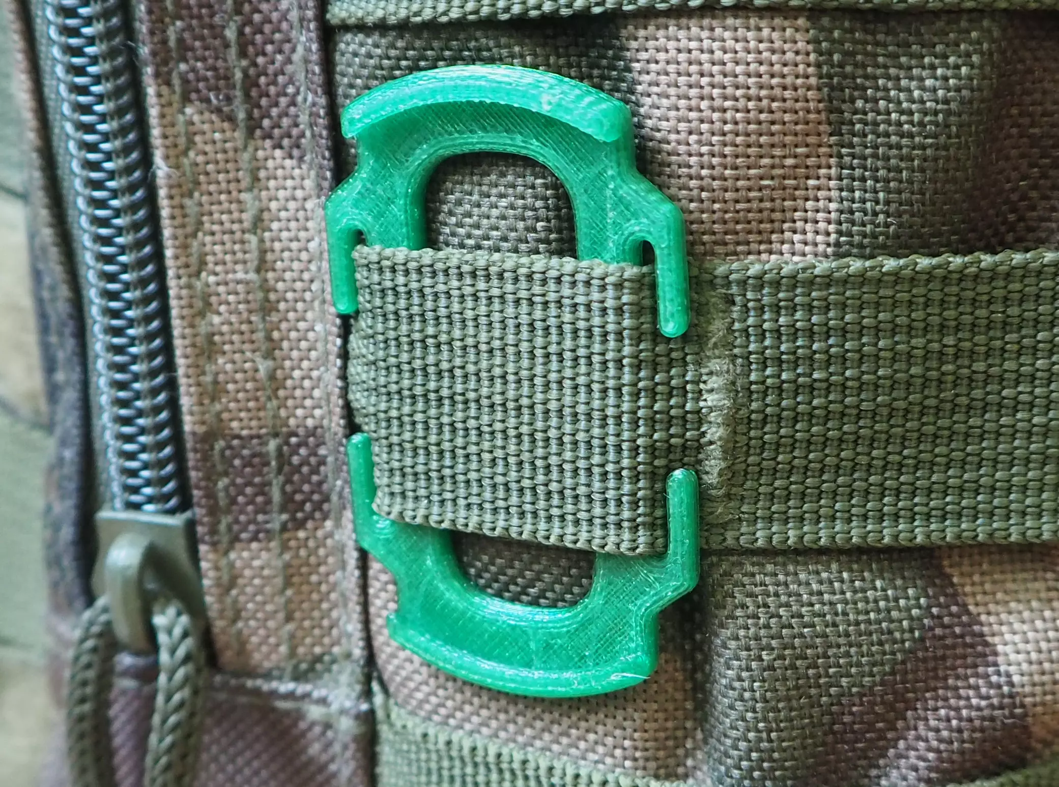 MOLLE lens cap holder 49mm 3D print model_0