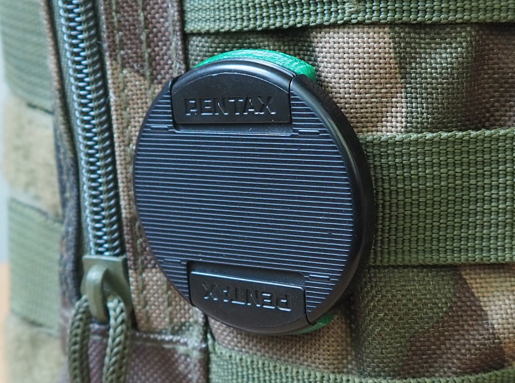 MOLLE lens cap holder 49mm 3D print model_3