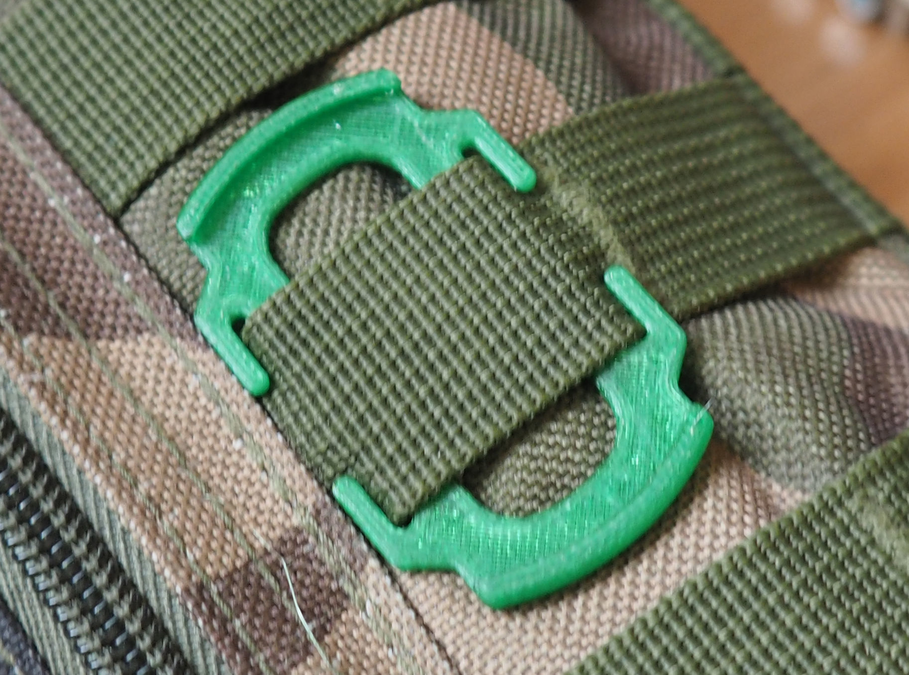 MOLLE lens cap holder 49mm 3D print model_4
