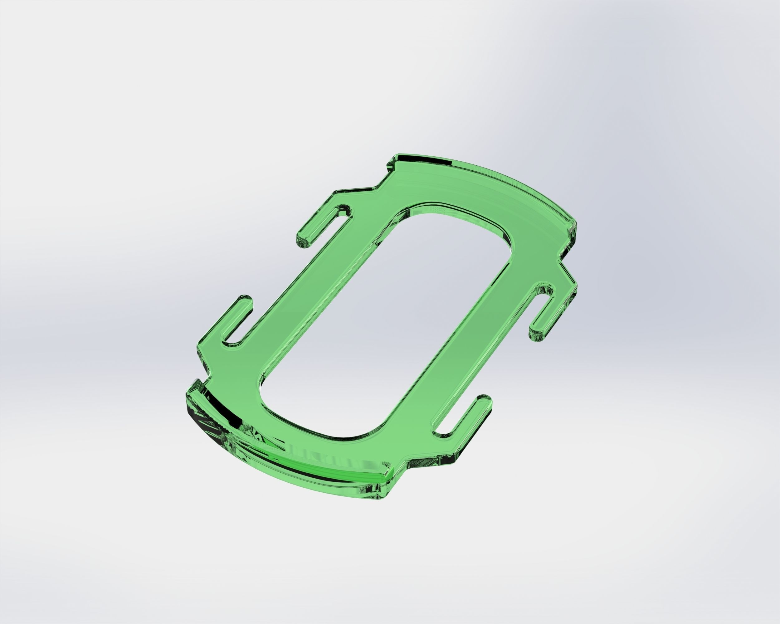 MOLLE lens cap holder 49mm 3D print model_7