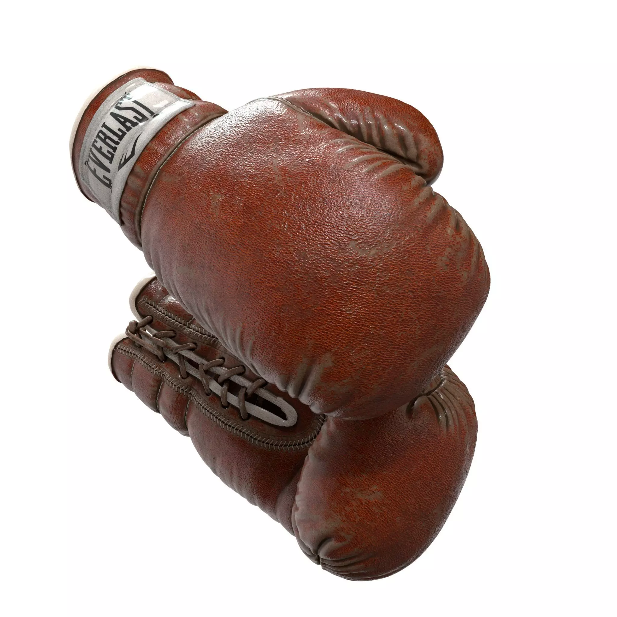 Everlast Realistic Boxing Gloves Low-poly 3D model_0