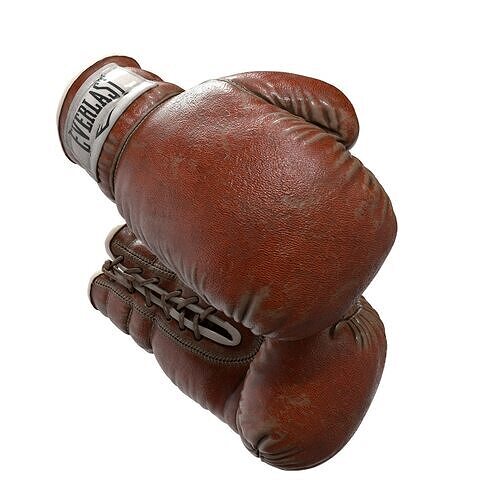 Everlast Realistic Boxing Gloves Low-poly 3D model