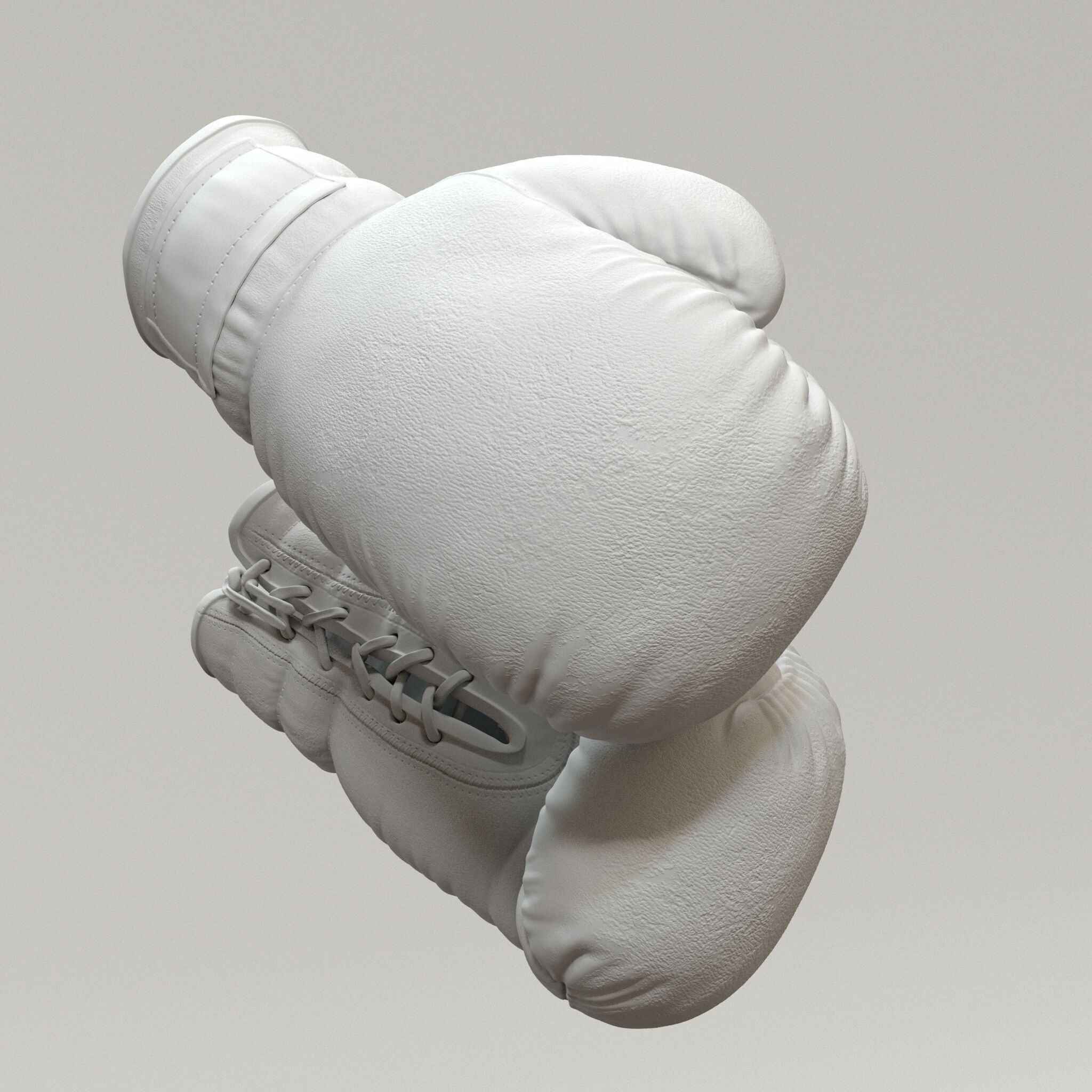 Everlast Realistic Boxing Gloves Low-poly 3D model_3
