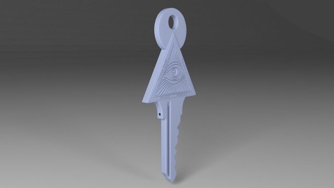 Illuminati Key 3D Model 3D print model