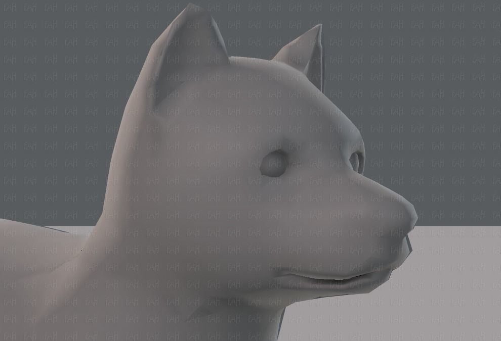 Dog base for gameV02 Low-poly 3D model_18