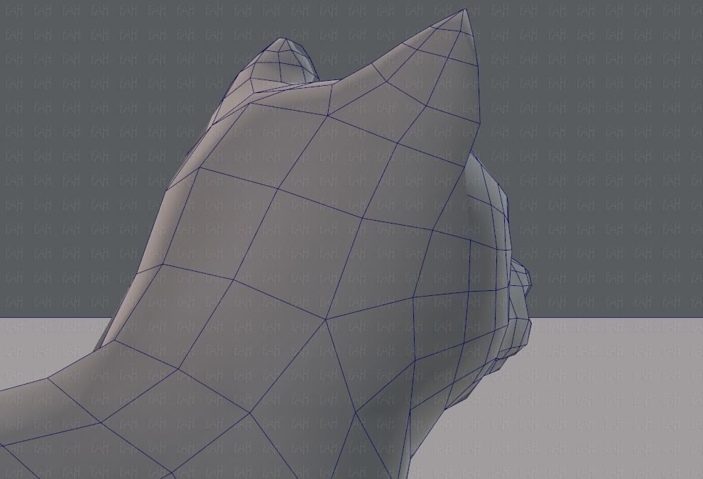 Dog base for gameV02 Low-poly 3D model_28