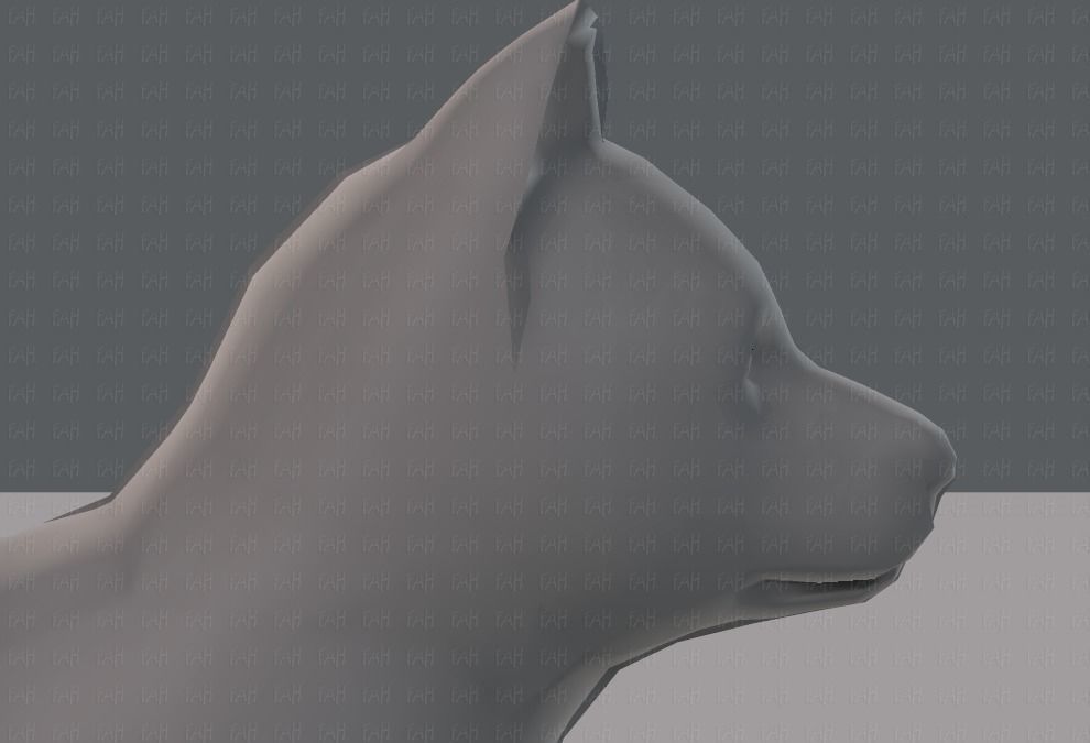 Dog base for gameV02 Low-poly 3D model_19