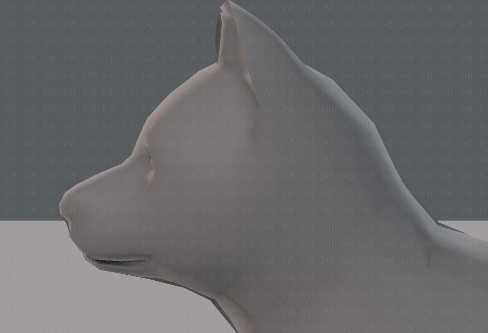 Dog base for gameV02 Low-poly 3D model_23