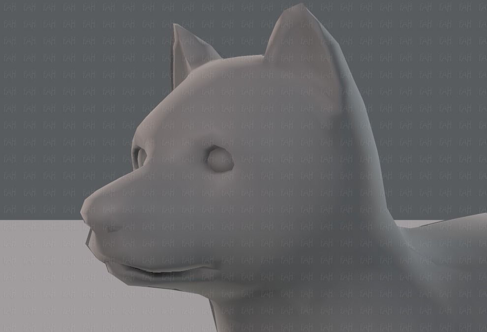 Dog base for gameV02 Low-poly 3D model_24