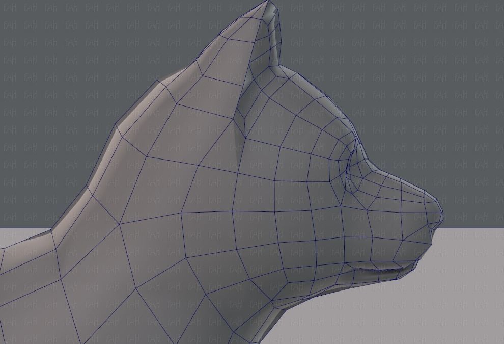 Dog base for gameV02 Low-poly 3D model_27
